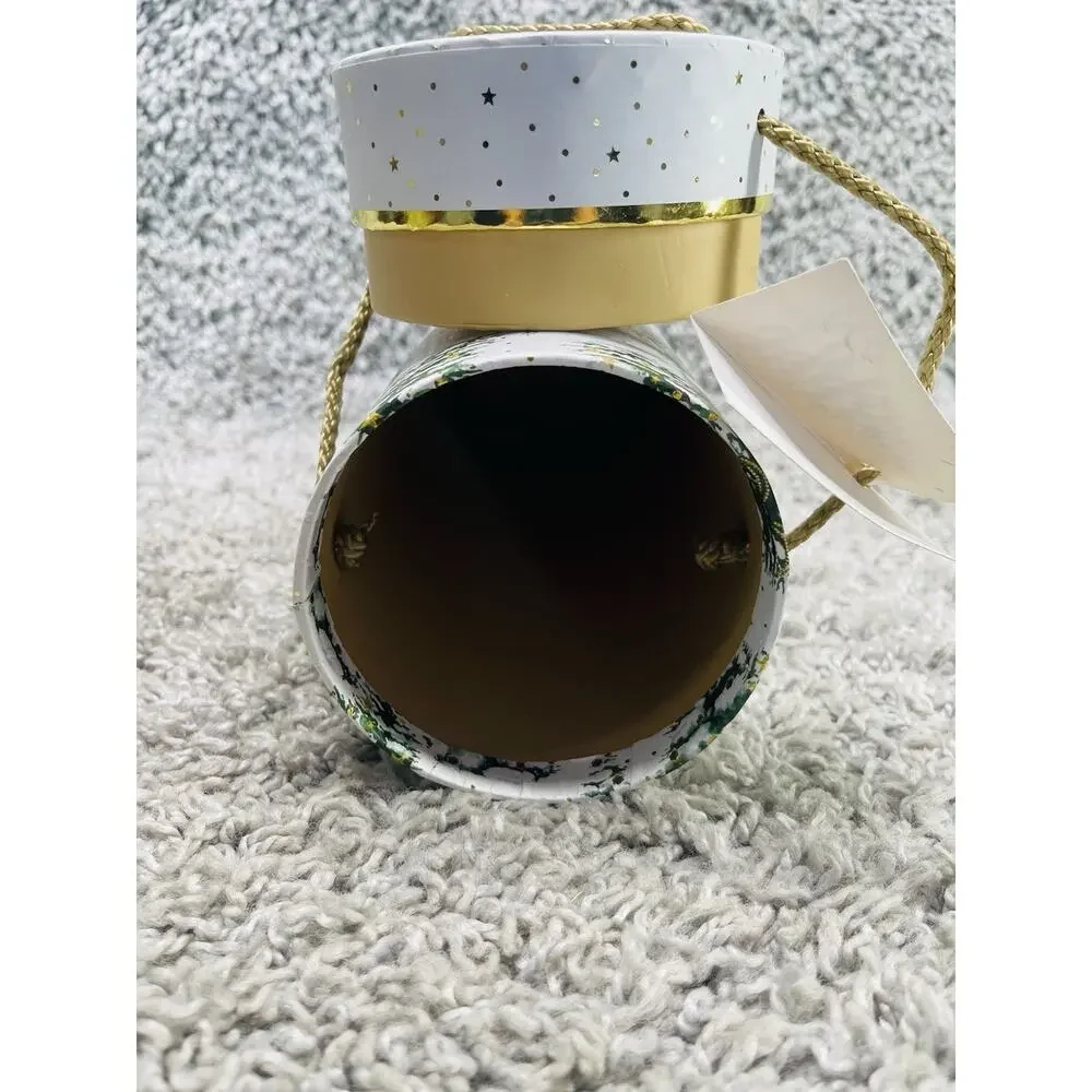New Decorative Wine Bottle Gift Box Tube Cylinder Holder Carrier Christmas Decor